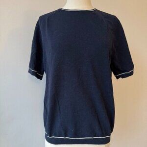 Reiss Kyle Pique Crew Neck, Size Large